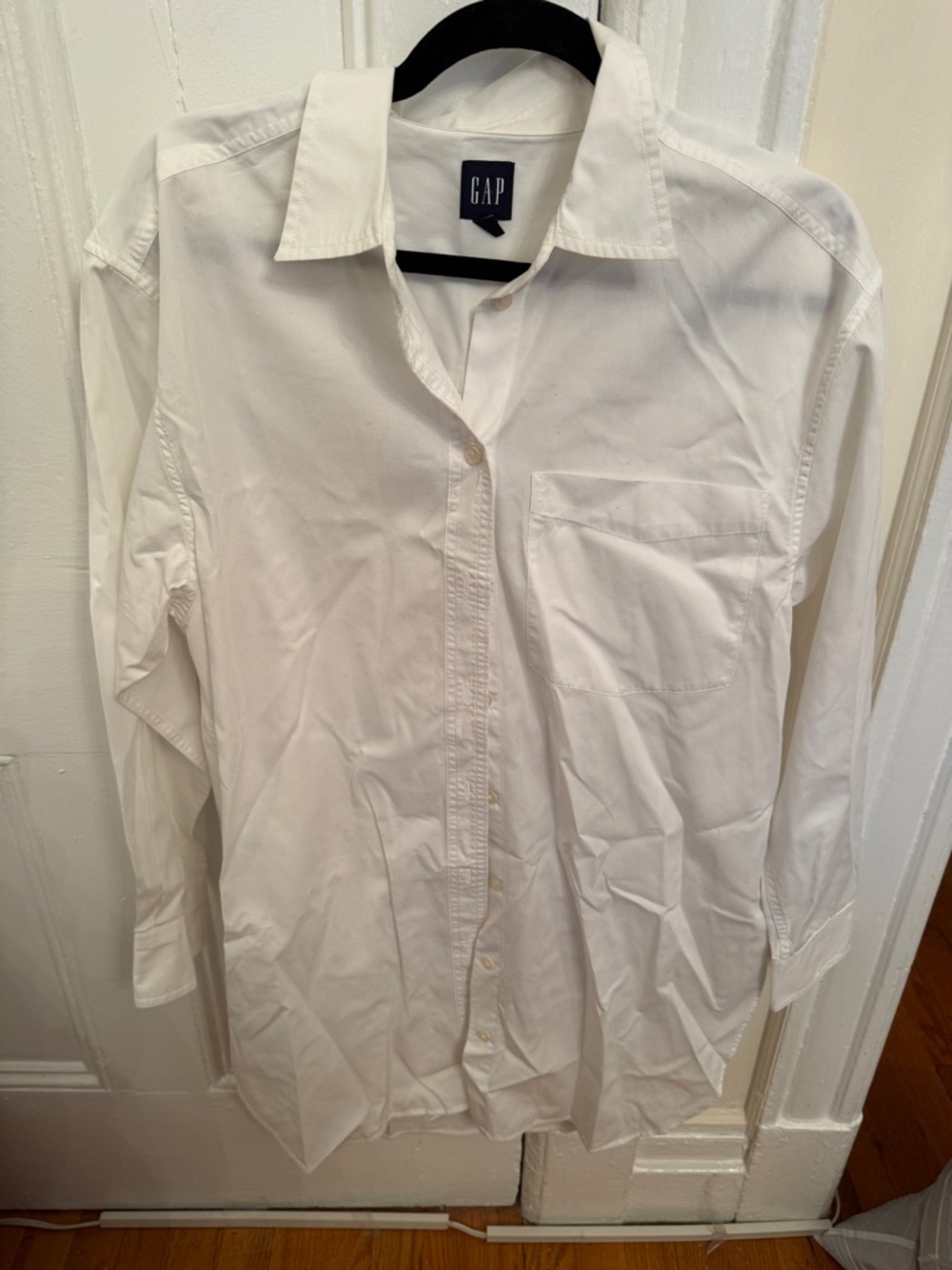 GAP White Button-Down Shirt